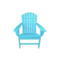 Kd Gabinetes HDPE Resin Wood Adirondack Chair, Drak Brown KD3681756